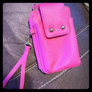 Pink phone/card wallet